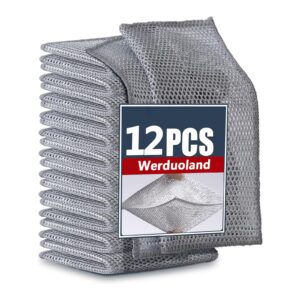 12Pcs Multifunctional Non Scratch Wire Dishcloth