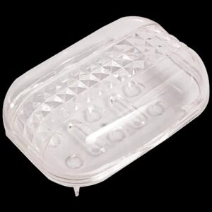 Transparent Plastic Soap Dish Holder