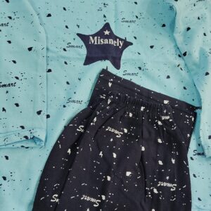 Dress For Kids Boys Colour Sky Blue And Navy Blue Size 24