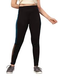 Girls Black White Colour Track Pant Size M