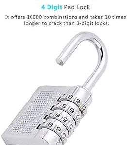 Bansuri Aristocratic Bag Lock Combination Number Locks Silver