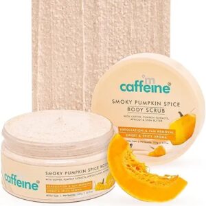 Mcaffeine Smoky Pumpkin Spice Body Scrub Skin Remove Tan Nourish Moisturize Spicy Aroma 175G