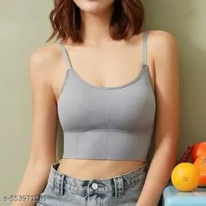 Women Sport Bra Color Grey Size S