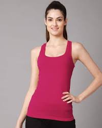 Magenta Color Tank Tops For Women Size M