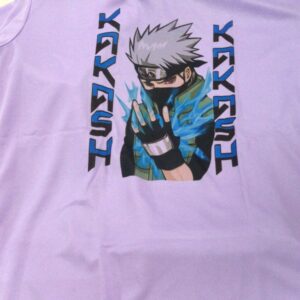 Kakashi Printed T Shirt For Kid Boys Purple Size 13