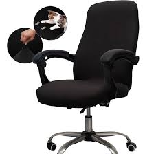 Office Chair Cover With Arms Black
