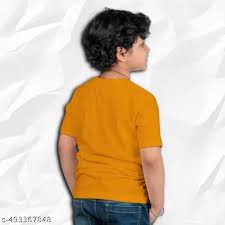 Kakashi Printed Yellow T Shirt For Kids Size 3 1Pc