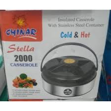 Chinar Stella Casserole Cold And Hot 2000Ml
