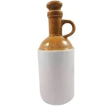 Ceramic Handmade Brown Water Bottle Multipurpose Storage 1 Ltr