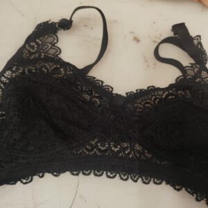 Black Colour Net Non Padded Bra For Women Size 30