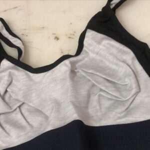Black And Grey Colour Sports Bra For Women Size 36