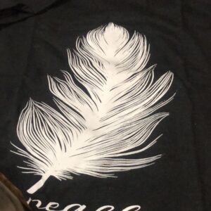 Black Colour T Shirt For Kids Girl Size 6 To 7Y