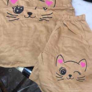 Skin Colour T Shirt Set For Kids Girls Size 3 To 4Y