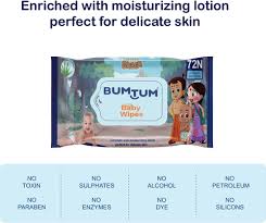 Bumtum Baby Wet Wipes 72
