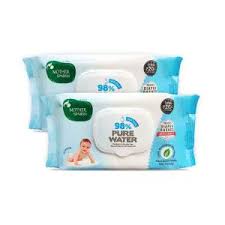 Mother Sparsh 99 Pure Water Baby Wipes Extra Gentle Extra Thick 72 Pcs