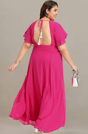 Women Maksi Pink Color Size Xl
