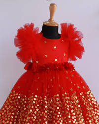 Kids Girl Frock Red Color 4 Years