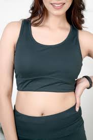 Women Sports Bra Green Size 34