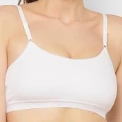 Buy Sports Bra White Six Step Black Color Size 28