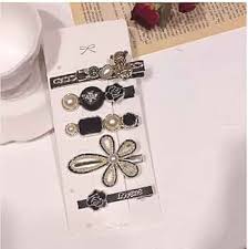 Frenyear Latest Korean Fashion Style Flower Lock Hair Clip Pin 5Pcs
