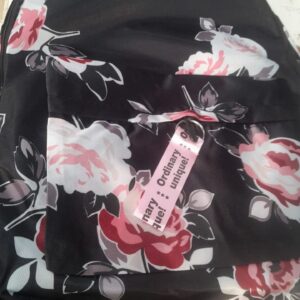 Girls Printed College Bag Black