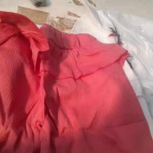 Girls Top With Shorts Pant White Red Size 22