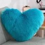 Soft Fur Love Heart Shape Cushion Pillow