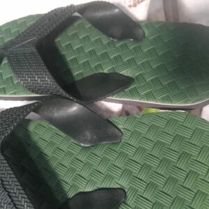 Mens Flip Flop Green Size 6