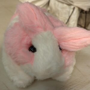 White And Pink Rabbit For Toy Kids