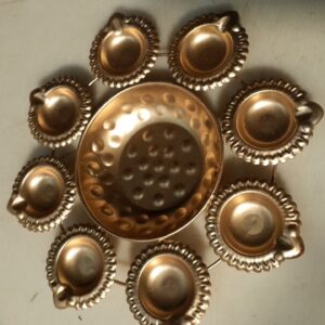 Metal Diya Set For Diwali Decoration Illuminate Your Festivals With Tradition Pack Of 2