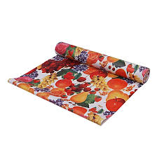 Multicolor Fruit Print Kitchen Shelf Cover Roll 5Mtr
