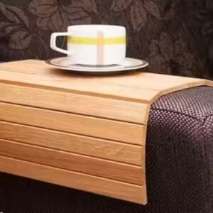 Wooden Sofa Armrest Tray 40 X 27 Cms Flexible Foldable Arm Rest Tray