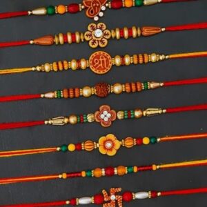 Multicolor Combo Of 8 Dora Rakhi Set