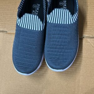 Bokken Kids Sports And Outdoor Laceless Slip On Running Shoes Gray Color Size 1