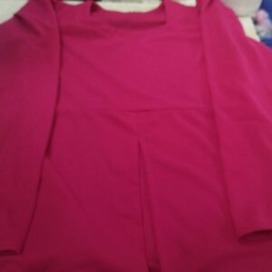 Women Magenta Color Full Sleeve Top Size M
