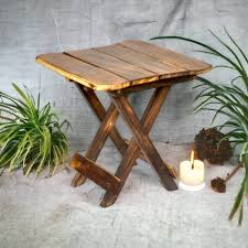 Estival Craft Foldable Antique Handcrafted Wooden Table Table For Outdoor Square