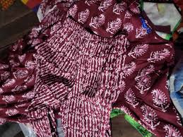 Women Flared Top With Halter Neck Mehroon Colour Size S