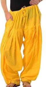 Women Yellow Salwar Size Xxl