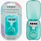 Sirona 5 Blade Mini Travel Cartridge Hair Removal Razor For Women With Aloe Vera Vitamin E Blue Colour