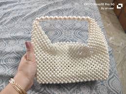 Pearl Beaded Bag Pearl Clutch Bag Evening Bag Handmade Pearl Clutch Luxury Wedding Pearl Bag