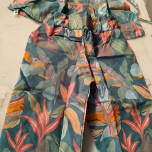 Teal Colour Printed Cord Set For Kids Size 2 To 3 Year