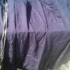 Women Embroidered Kaftan Dress Size Xl Navy Blue