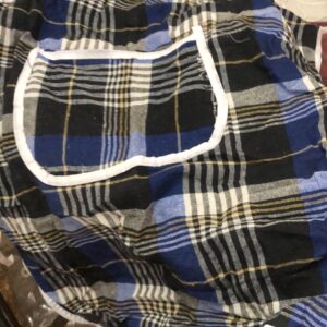 Blue Checked Kitchen Apron