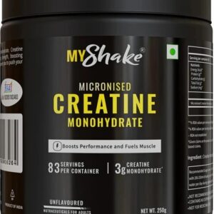 Myshake Micronized Creatine Monohydrate Unflavoured 250G
