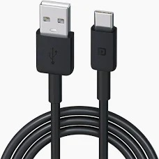 Mobile Charging Data Cable C Type Black Colour