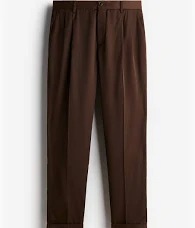 H And M Trousers For Men Color Brown Size 32
