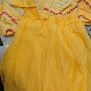 Dress For Kids Color Yellow Size 3 To 4 Yrs