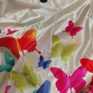 Door Curtain Cream Colour And Multicolour Printed 7 Feet Pact Of 2