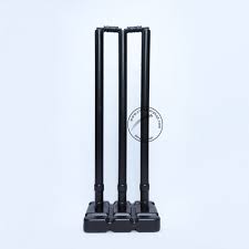 Plastic Cricket Stumps Full Size Black