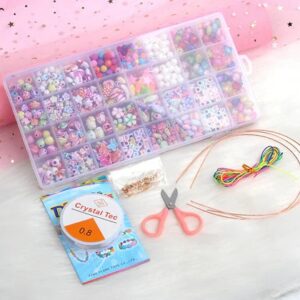 Multicolour Jewellery Making Girls Diy Crafting Beads Thread And Scissor